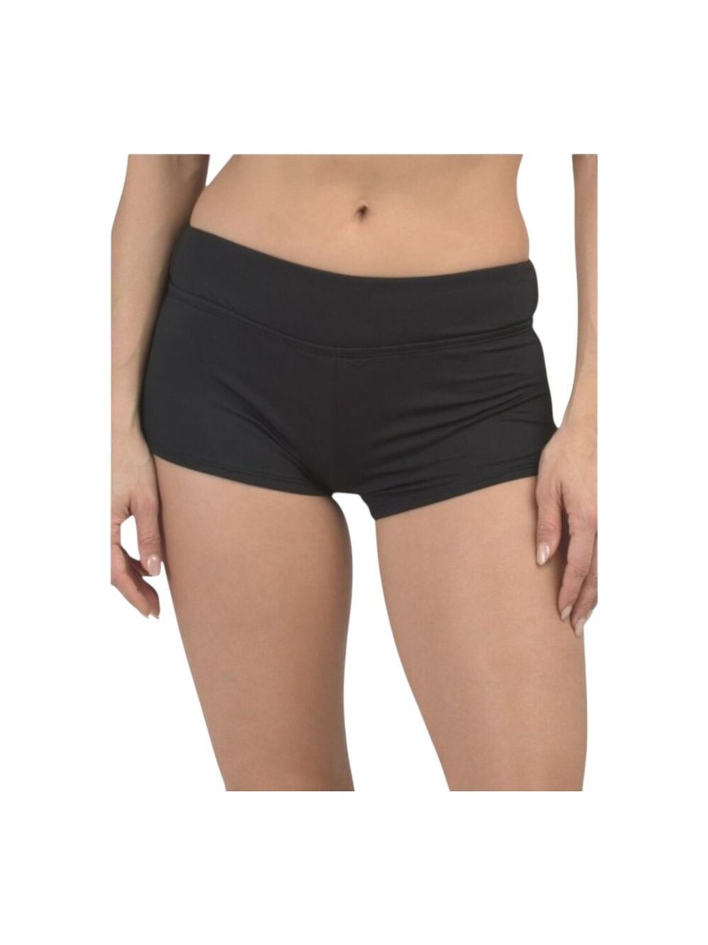 Leilani Black Beach (Boy) Shorts Size 12 - 2" Inseam Beach NWT